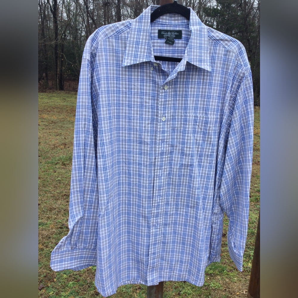 Brooks Brothers Country Club Plaid Shirt XL